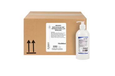 Seifencreme mit antibakterieller Wirkung- 15 x 500 ml Pumpflasche